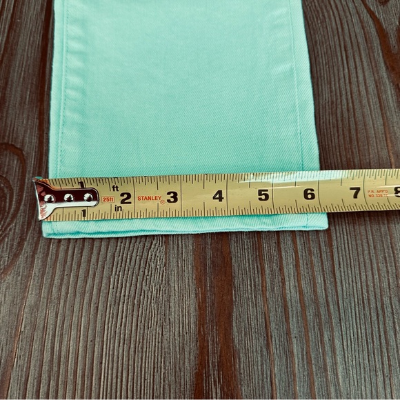 J. CREW FACTORY TOOTHPICK SKINNY JEANS TEAL TURQUOISE LOW RISE DENIM SIZE 29 - Picture 11 of 16